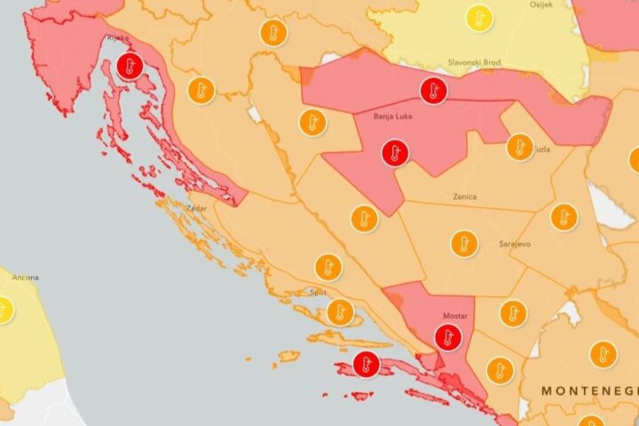 BiH ulazi u novi val vrućine, za Hercegovinu i sjever zemlje prognozirane temperature do 43 stupnja