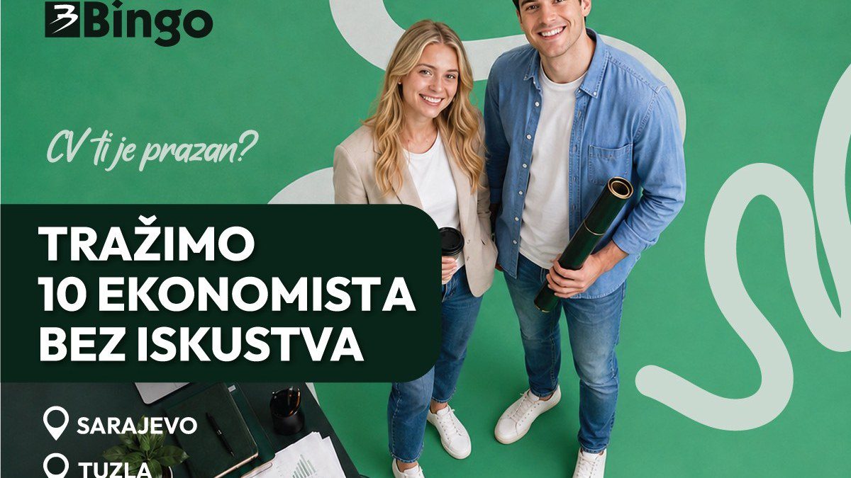 Bingo otvorio deset pozicija za ekonomiste bez radnog iskustva