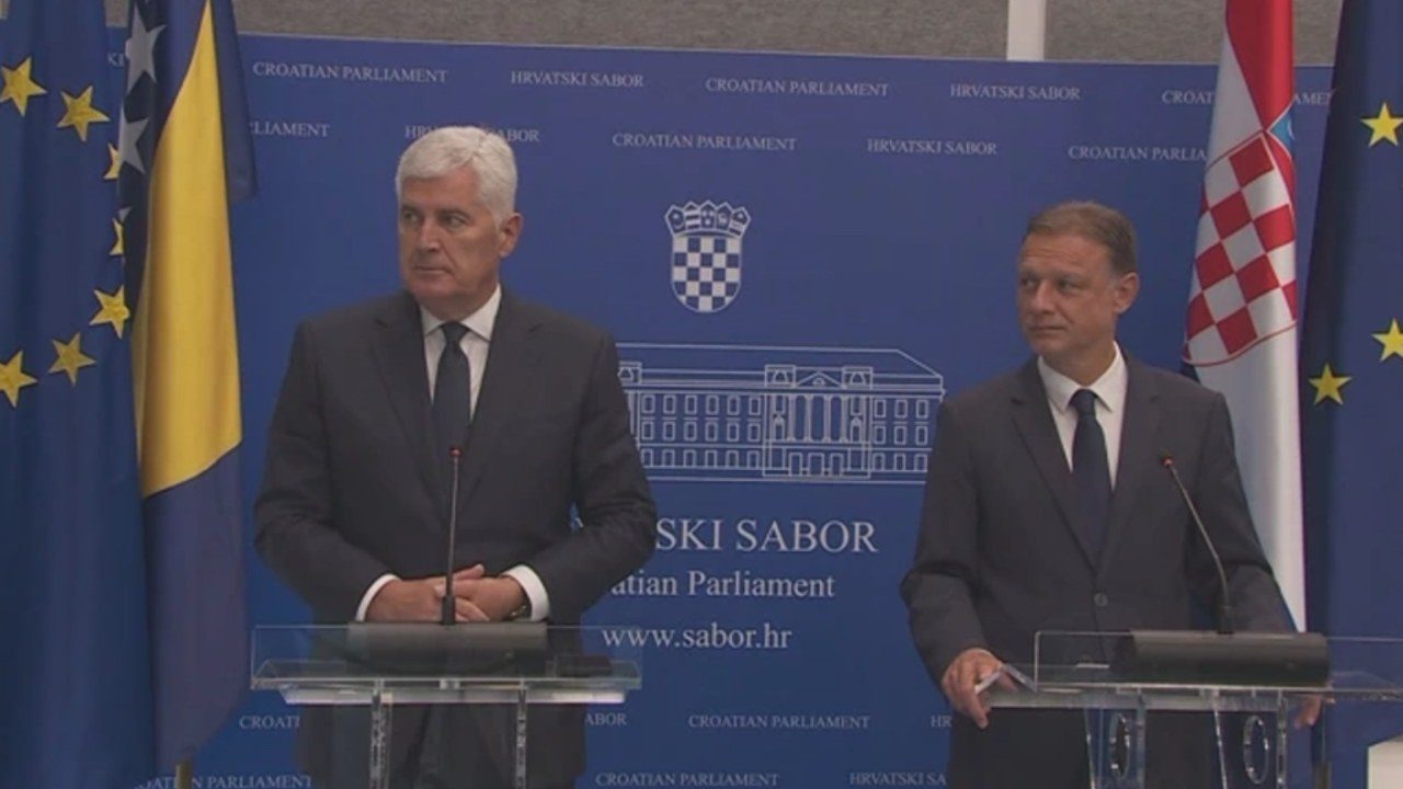 Čović i Jandroković u Zagrebu razgovarali o položaju Hrvata u BiH i europskom putu zemlje