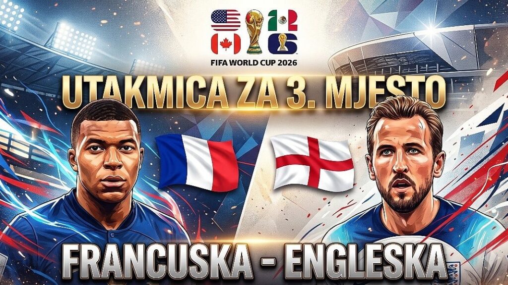 Francuska i Engleska večeras igraju za treće mjesto, Mbappe juri Zlatnu kopačku