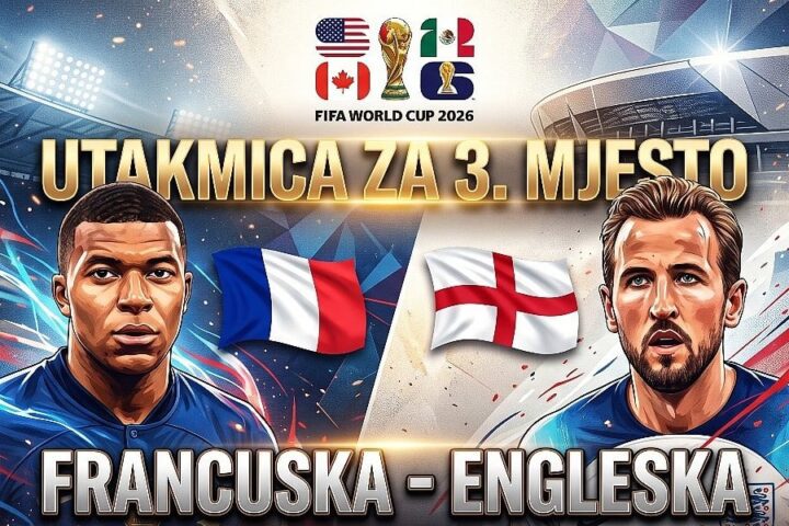 Francuska i Engleska večeras igraju za treće mjesto, Mbappe juri Zlatnu kopačku