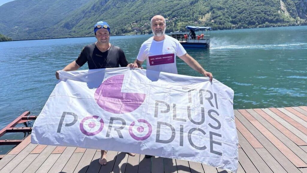 Haris Muratović preplivao 8.372 metra na jezeru Perućac u znak sjećanja na žrtve genocida u Srebrenici