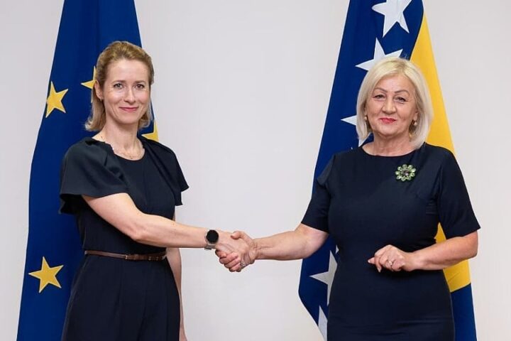 Kallas i Krišto razgovarale u Sarajevu: Potrebno još nekoliko koraka za službeni početak pregovora s EU