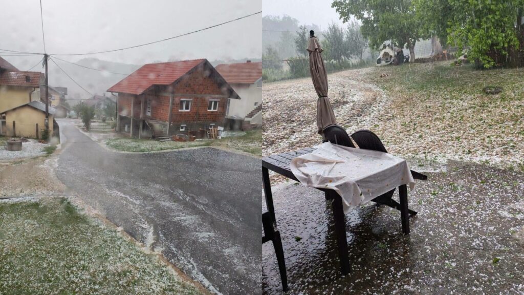 Nevrijeme s ledom pogodilo istočnu Bosnu, u okolini Zvornika prijavljena šteta