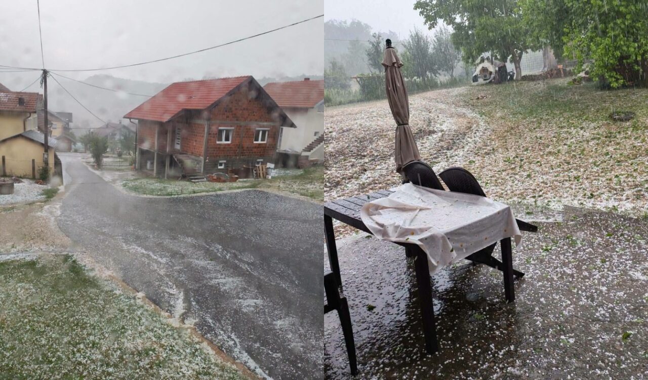 Nevrijeme s ledom pogodilo istočnu Bosnu, u okolini Zvornika prijavljena šteta