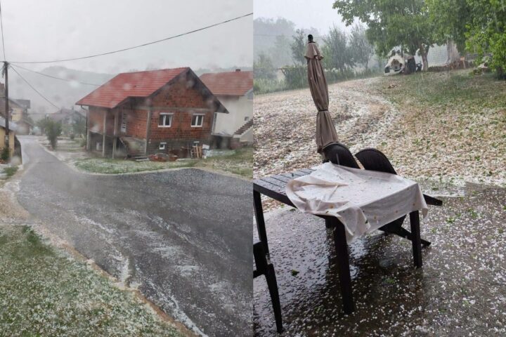 Nevrijeme s ledom pogodilo istočnu Bosnu, u okolini Zvornika prijavljena šteta