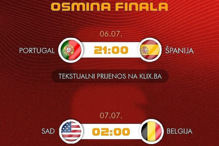 Portugal i Španija otvaraju derbi osmine finala, SAD čeka Belgiju u Seattleu