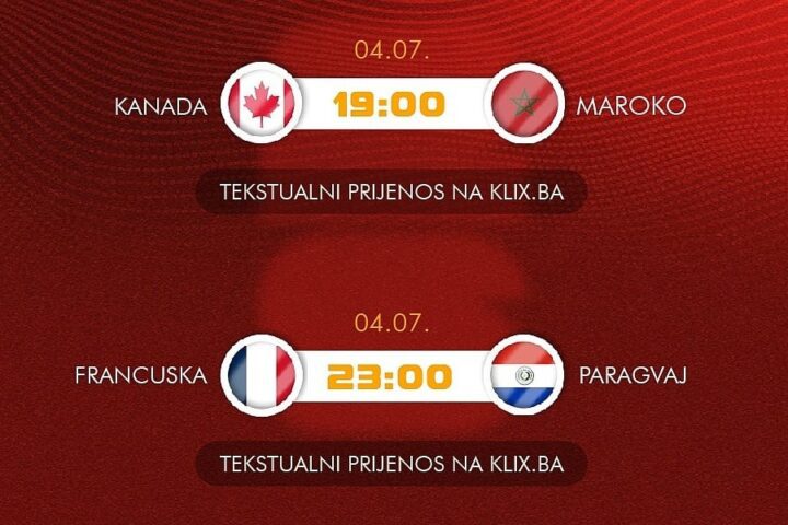 Sedmi dan nokaut faze SP-a: Kanada protiv Maroka za četvrtfinale, Francuska favorit protiv Paragvaja