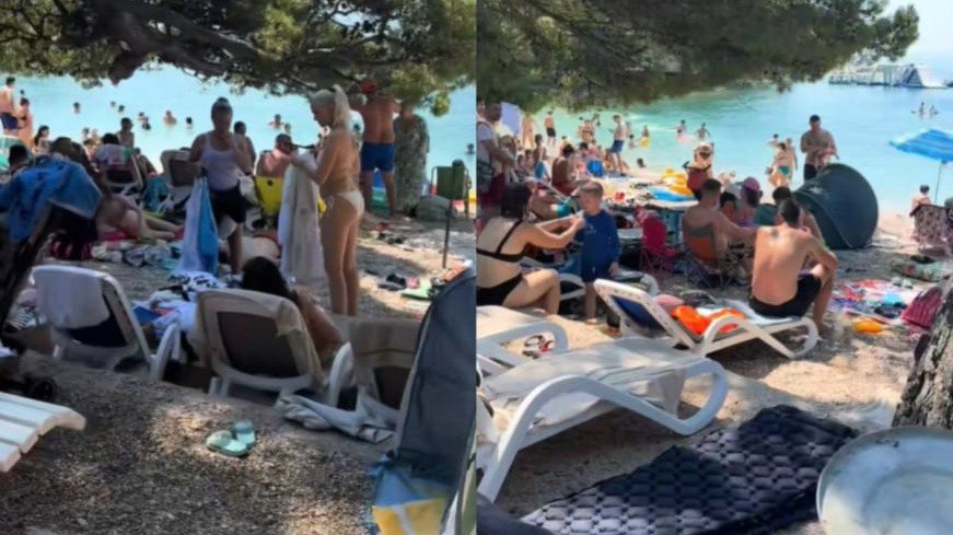 Snimak s plaže u Brela izazvao brojne reakcije zbog gužve na Jadranu