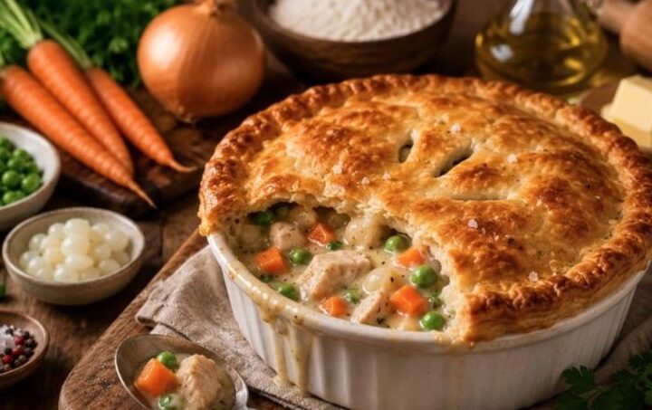 Tradicionalna pita s piletinom s hrskavom koricom i sočnim punjenjem