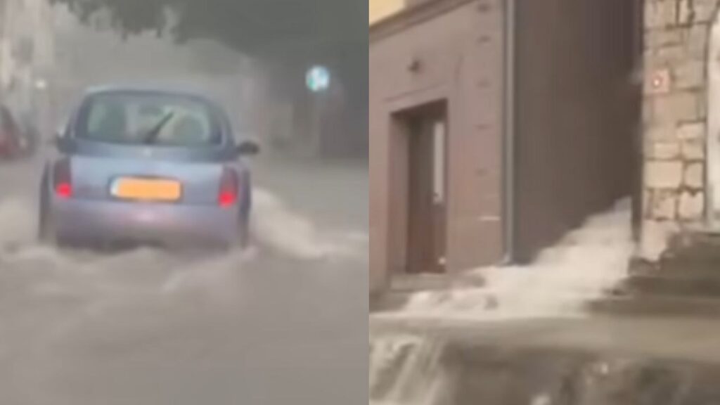 Trebinje potopljeno nakon pola sata jakog pljuska, promet otežan