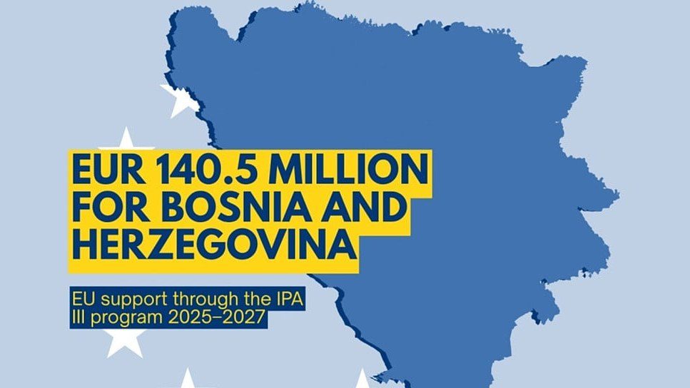 BiH službeno došla do pristupa 140,5 milijuna eura iz IPA III programa