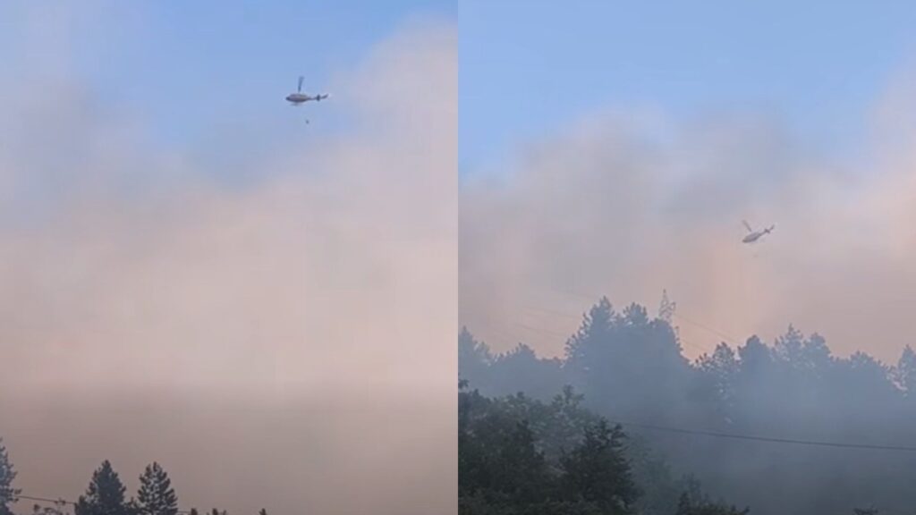 Helikopteri OS BiH i Air Tractor gase požar kod Konjica, najteže iznad Kanjine
