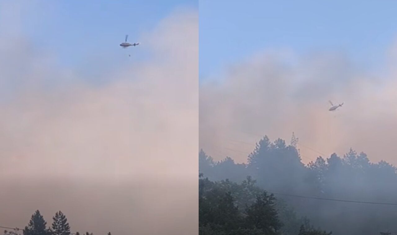 Helikopteri OS BiH i Air Tractor gase požar kod Konjica, najteže iznad Kanjine