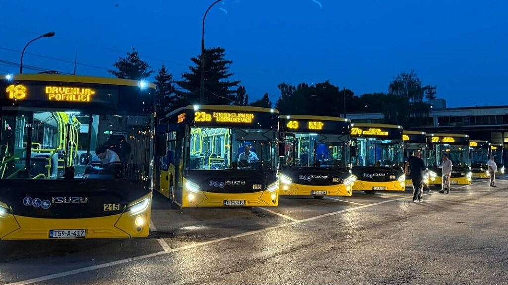 Novi GRAS-ovi autobusi od jutros voze na sedam linija u Kantonu Sarajevo