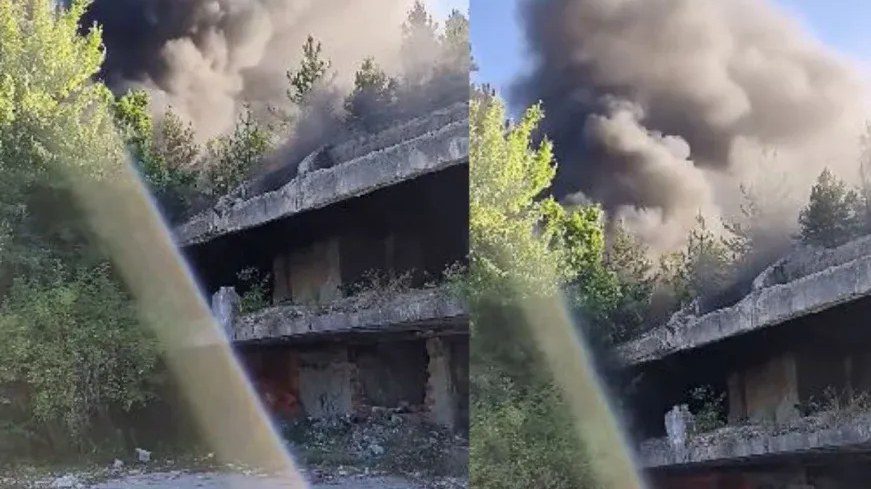 Požar u Bugojnu: gori nekadašnja Titova vila, uzrok još nije poznat