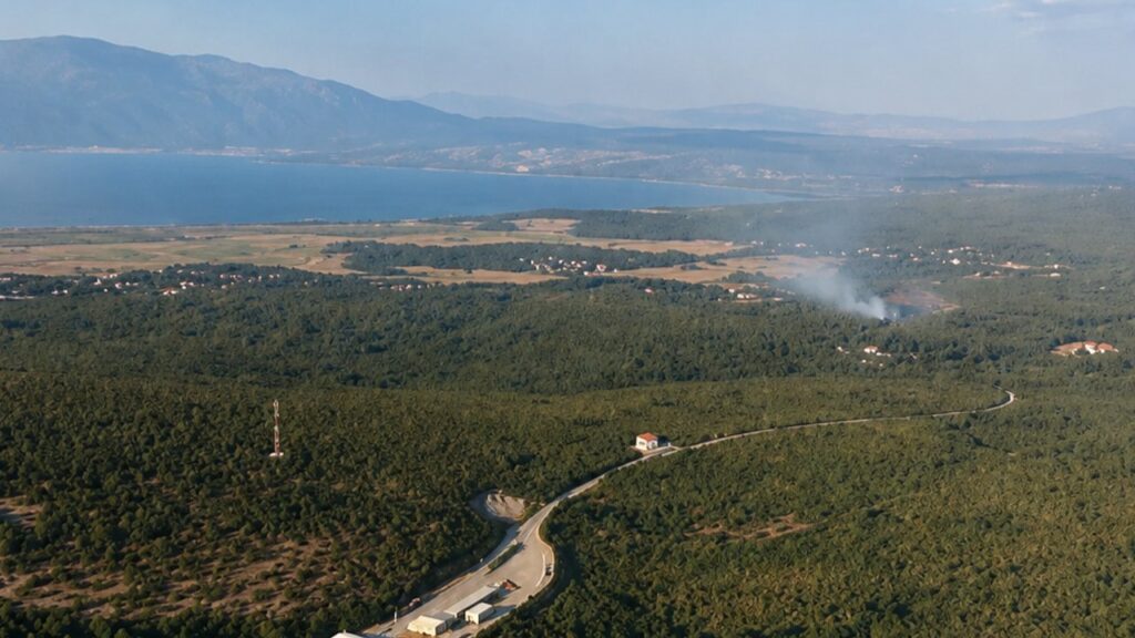 Promet uspostavljen nakon što su vatrogasci i air tractor obuzdali požar kod Prisike